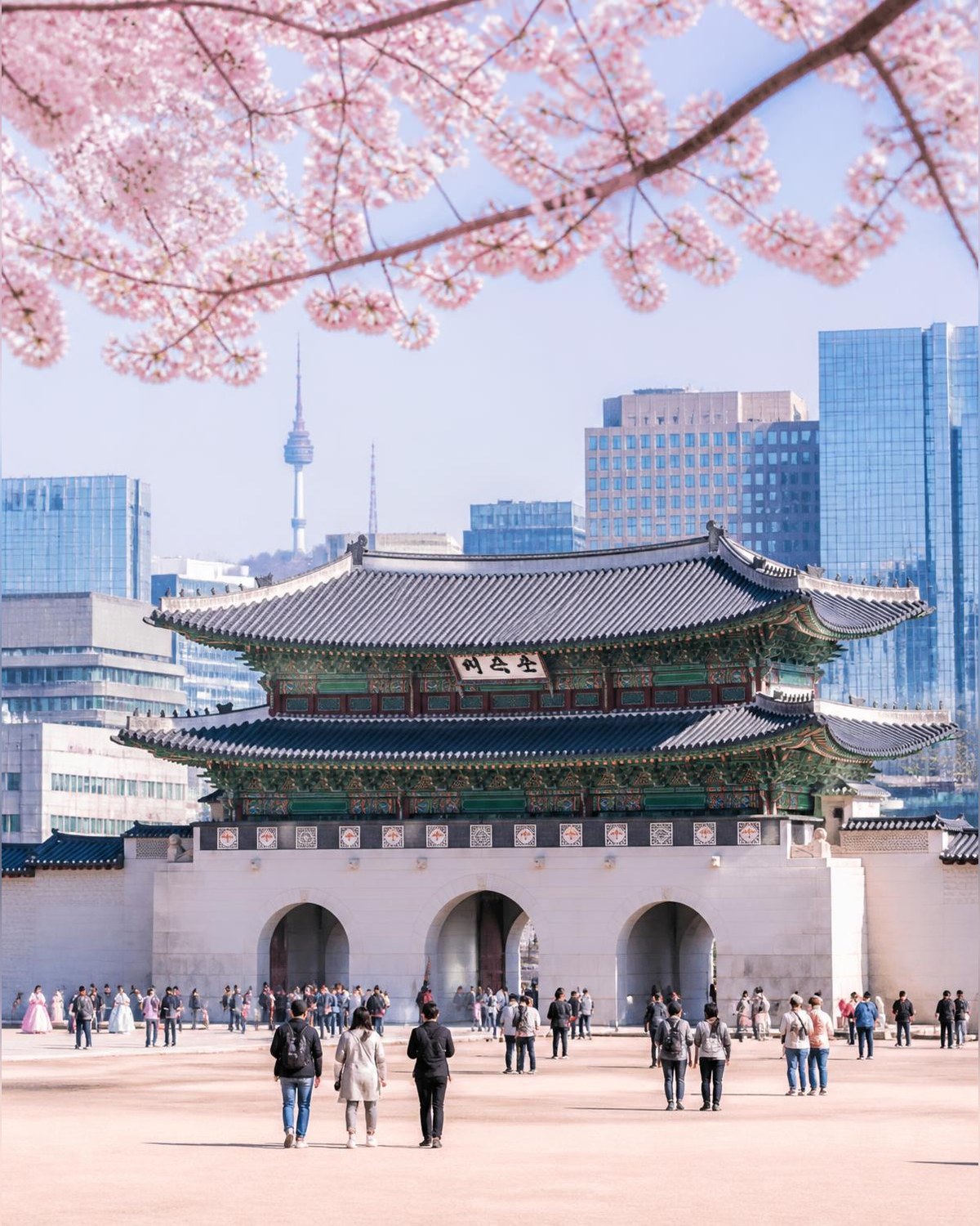 Korea Południowa — Seul i kwitnące wiśnie