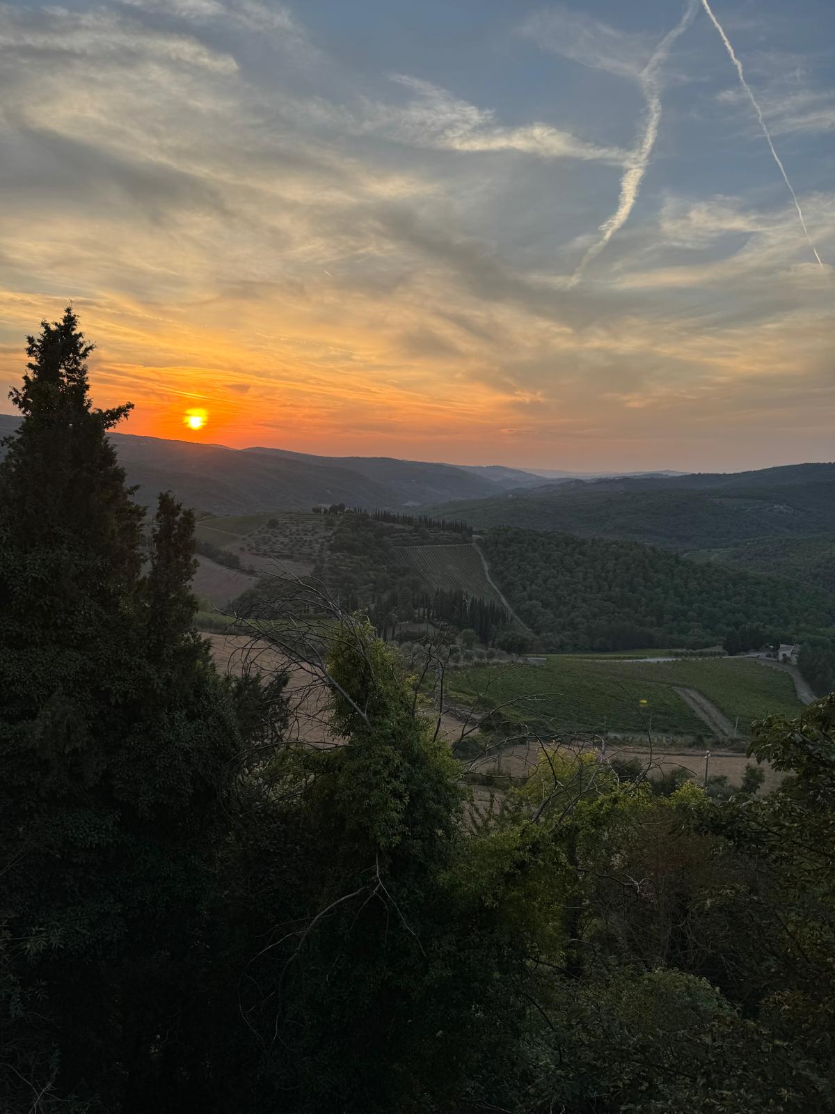Sunset over Chianti, Tuscany